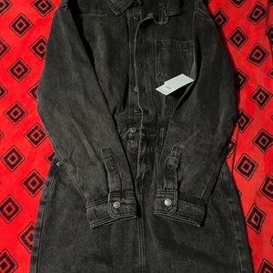 JustFab Black Denim Dress